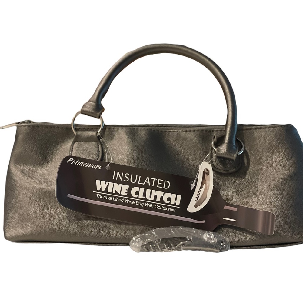 NWT Insulated Wine Clutch Purse w/ Wine Opener 🍷